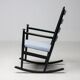 Black beech rocking chair by Niels Eilersen, Denmark, 1960s