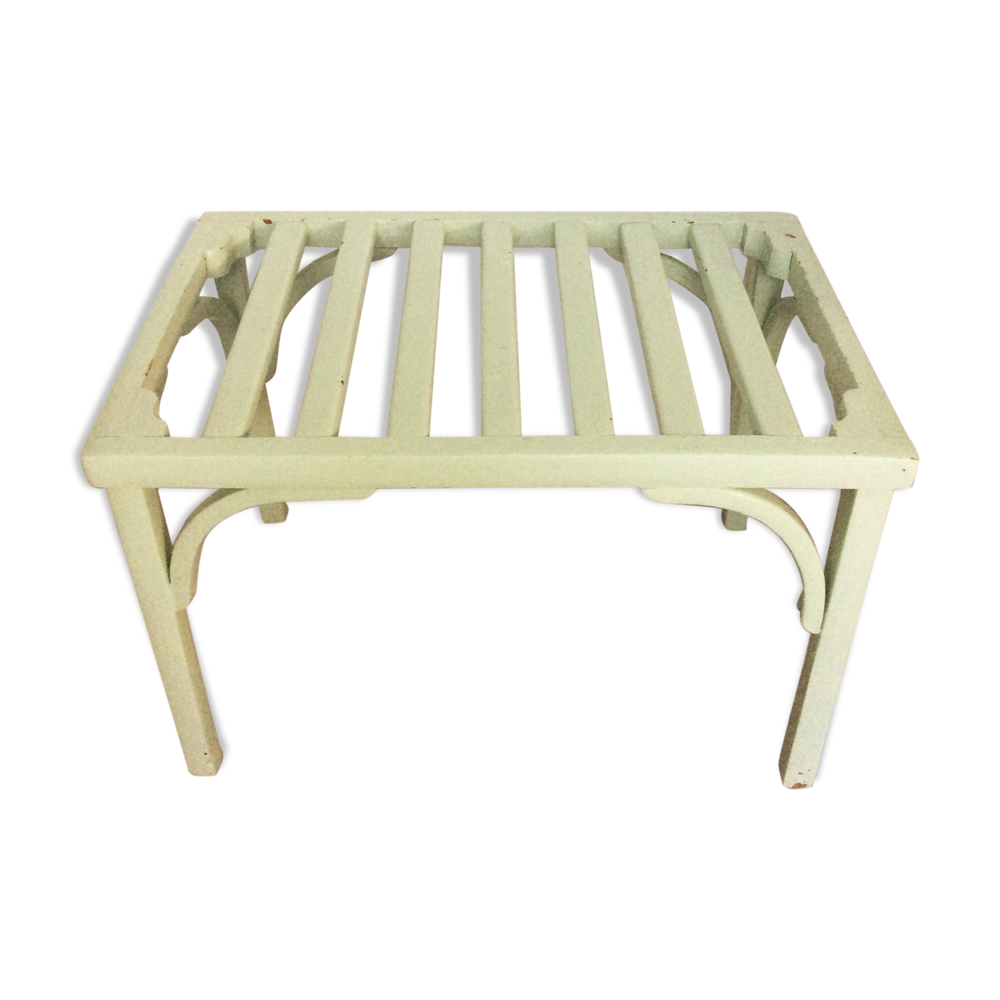 Old wooden suitcase holder