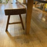 Farm table with its 2 benches.