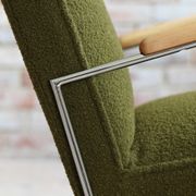Bauhaus style armchairs, 1950s, polish design, kvadrat reupholstery, set of 2