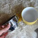 Series of 6 ceramic and stainless steel cups - 70s - Vintage
