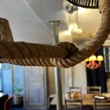 Berthes Glasser 1970 rope chandelier