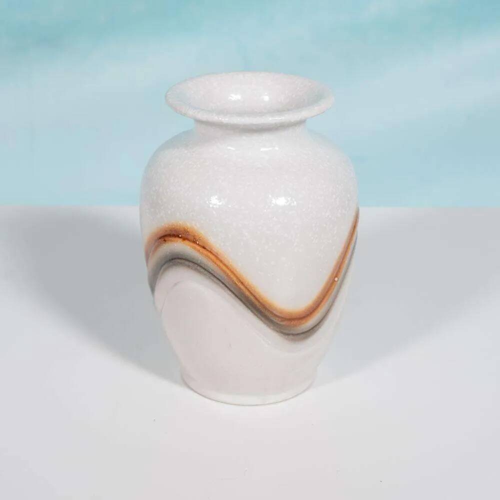 Vintage handmade fat lava vase from the 70s space age.
