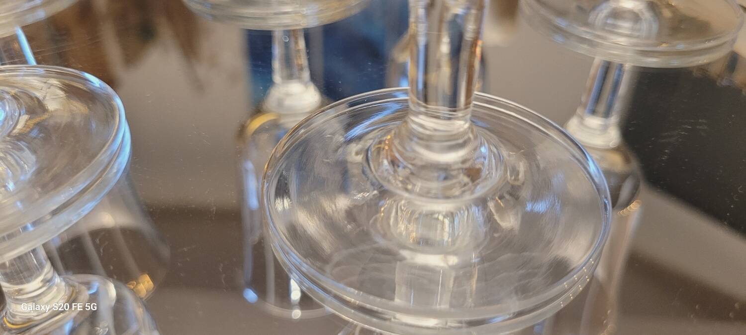 Set of 60's chiseled glasses