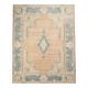 Tapis persan vintage en laine noué main, style classique, motif floral, 300x368.