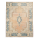 Tapis persan vintage en laine noué main, style classique, motif floral, 300x368.