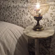 Pair of vintage Targetti bedside lamps - Candle bulb night lights
