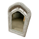 Miroir blanc rotin vintage