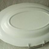 Plat creux et ovale en faience decor legumes 4 saisons