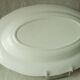 Hollow and oval earthenware dish with 4 seasons vegetable decoration