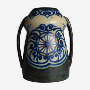 PZH Glazed handle vase Carla Holland