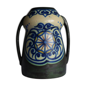 PZH Glazed handle vase Carla Holland
