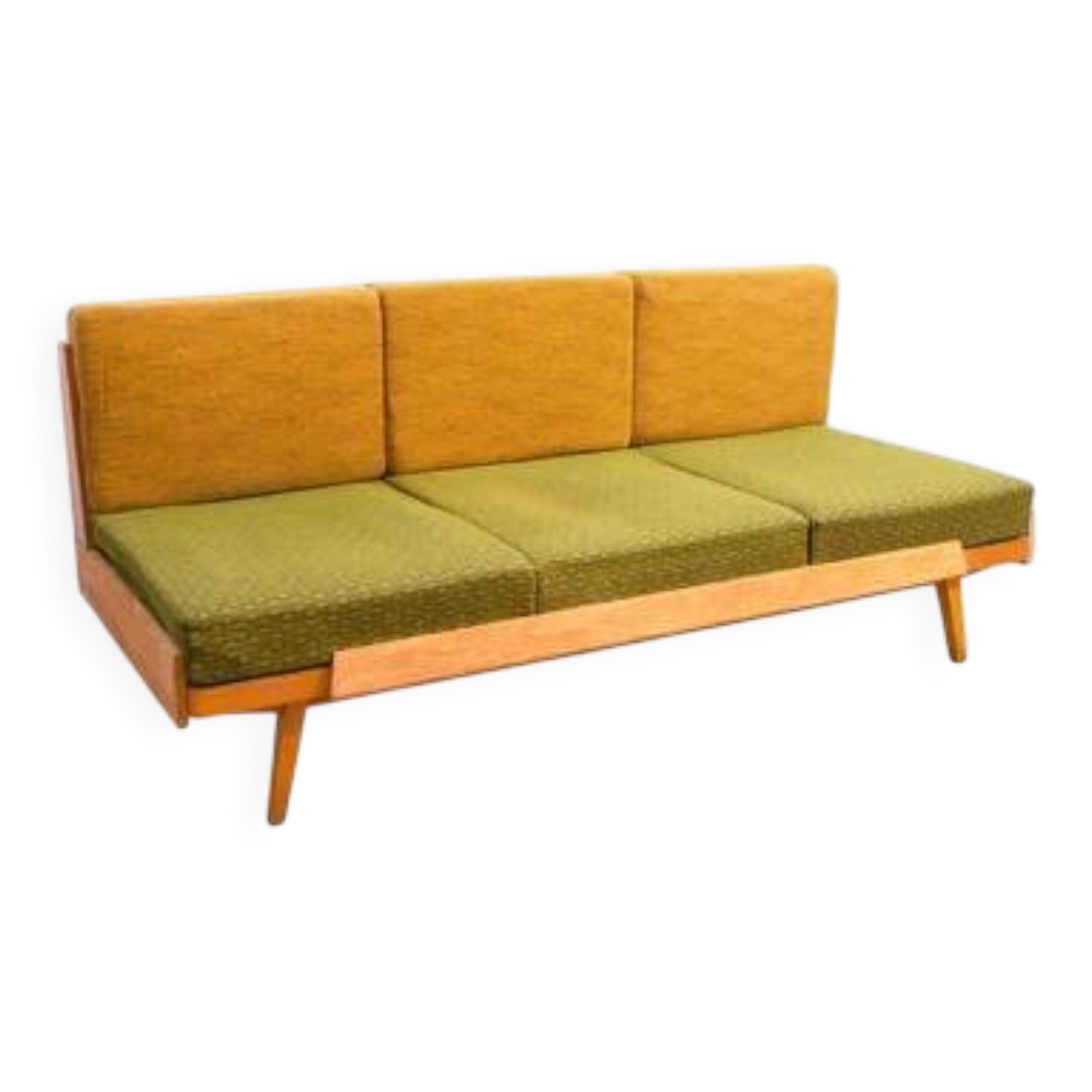 Mid-century folding sofabed by Drevotvar, 1970s, Czechoslovakia