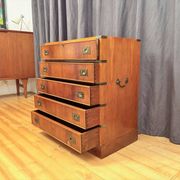 Campaign military chest of drawers and writing desk, Great Britain, 1950s