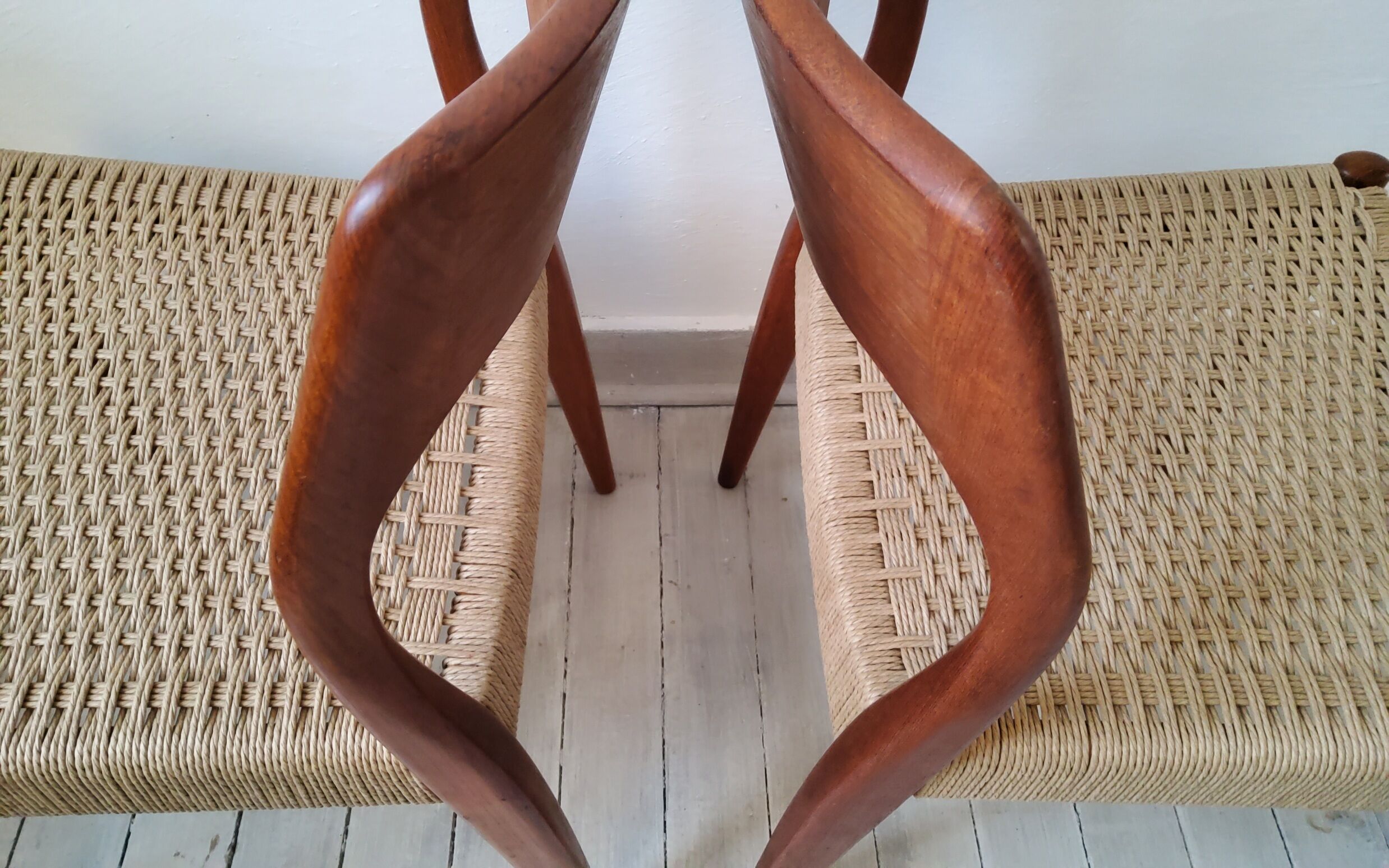 Vintage Niels Otto Møller 1950s chairs
