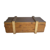Castrol old wooden transport crate with its lid