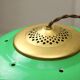 Vintage Green Italian Pool Table Lamp in Brass and Plastic