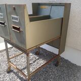 Filing cabinet, vintage industrial drawer unit