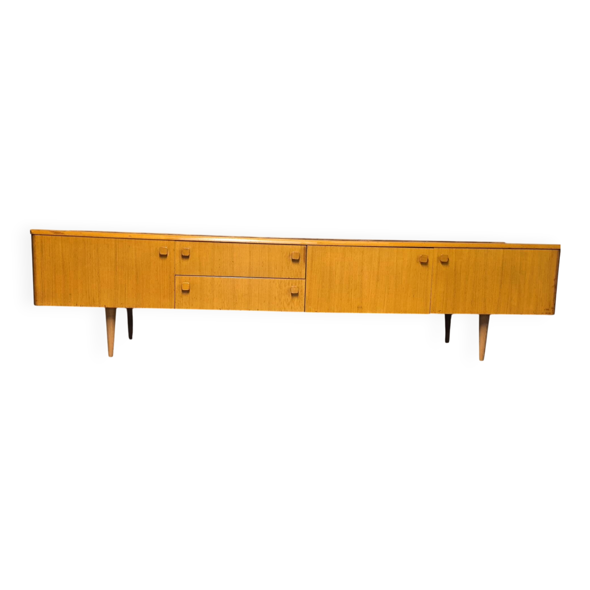 Vintage Scandinavian teak sideboard from the 1970s.