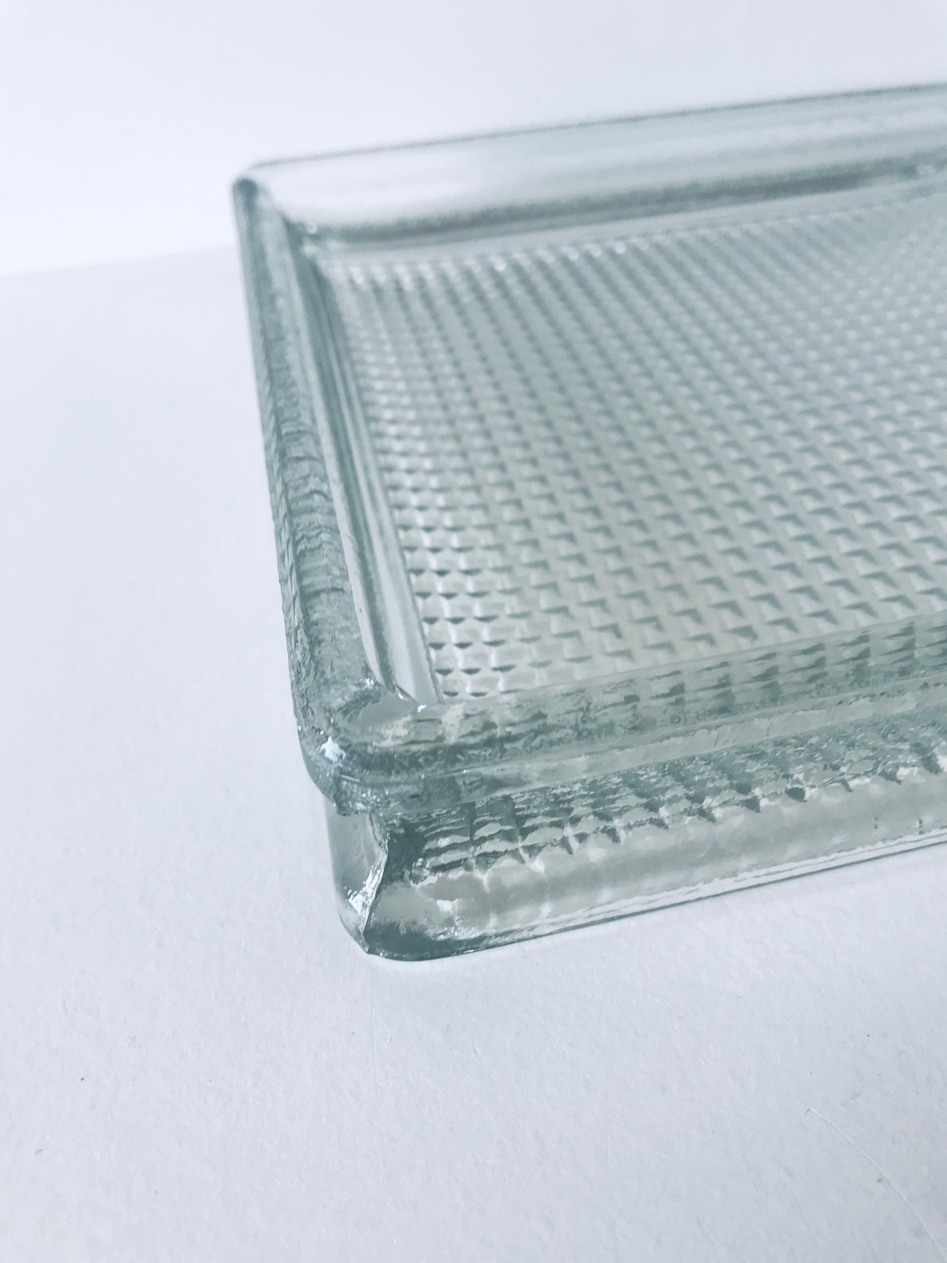 Glass square catchall