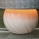 Twisted ball lamp in cracked ceramic, 1980s