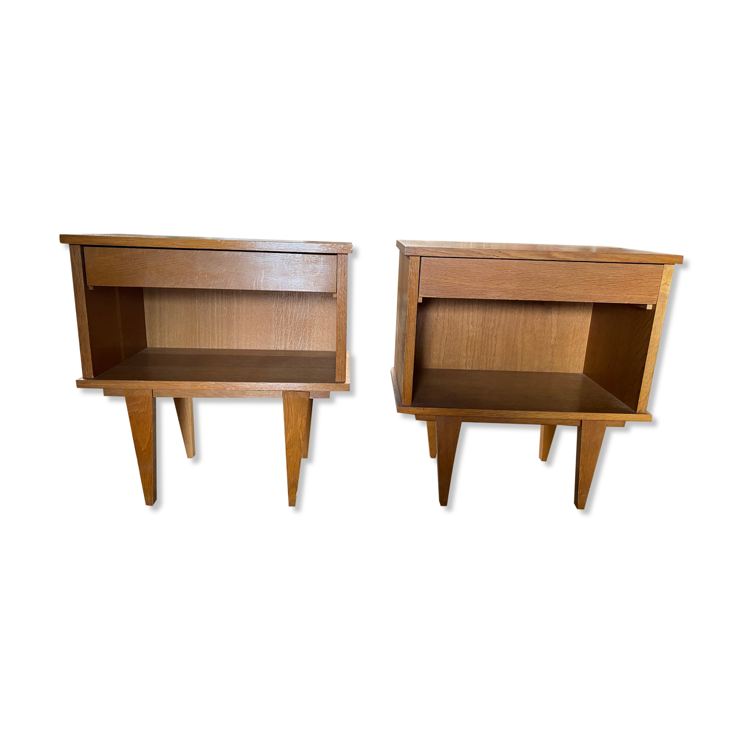 Pair of vintage bedside tables 60s