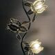 Vintage Hollywood Regency Floor Lamp Lotus Flowers