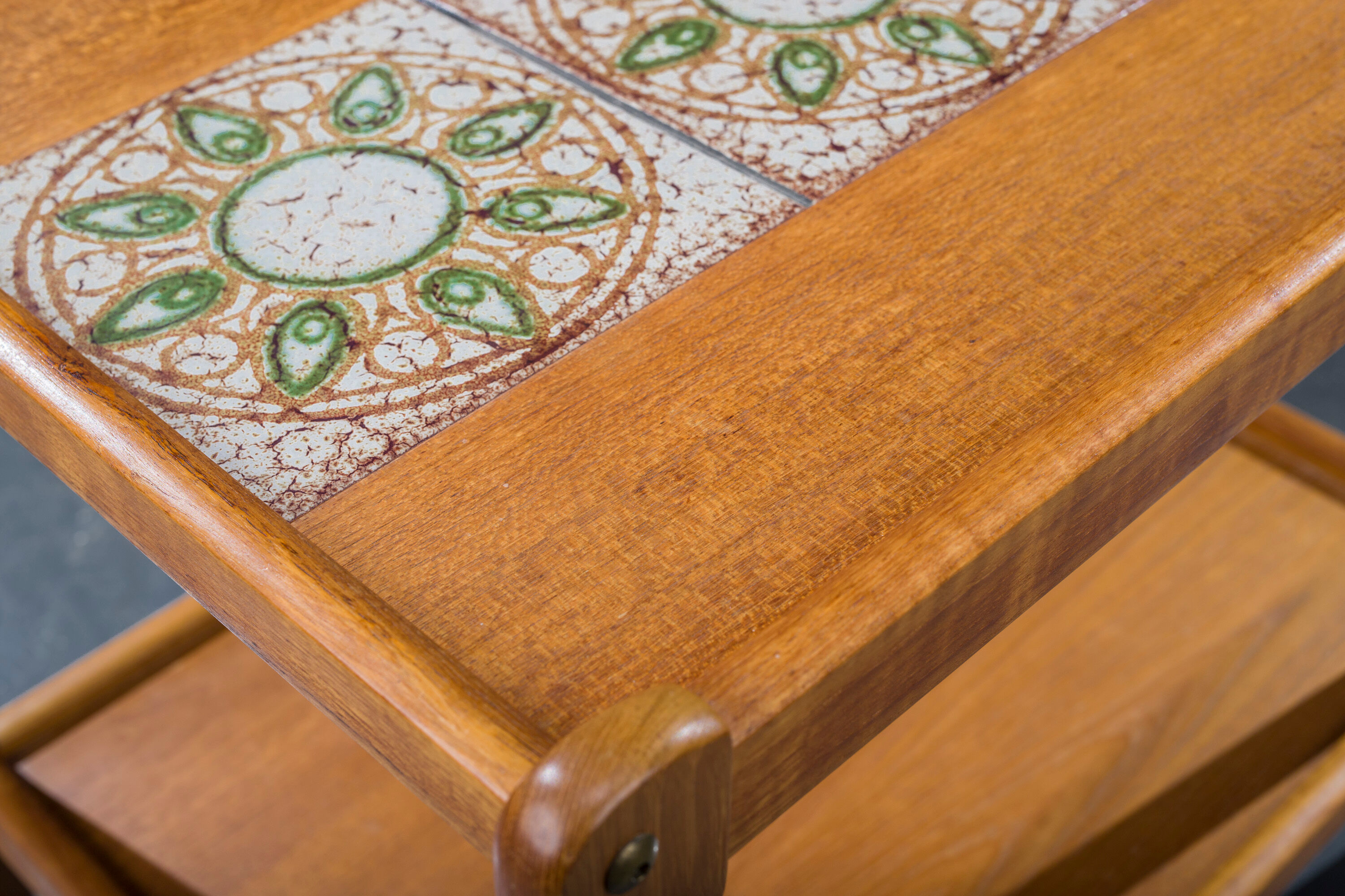 Mid-Century Danish Teak Serving Trolley, 1960s