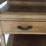 Buffet served early twentieth century in white wood and mahogany