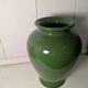 Green ceramic vase