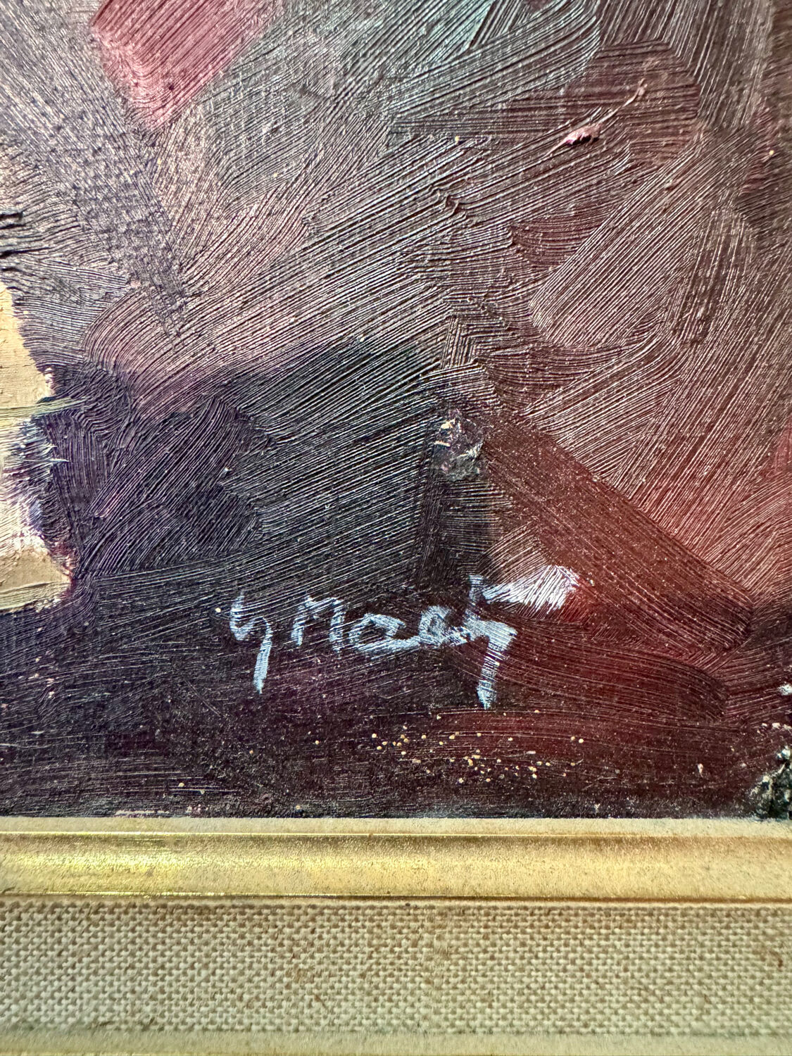 20th century still life painting with books