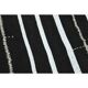 Striped Kilim Black White Vintage Handmade Area Rug  148x261