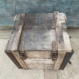 Ancient timber maritime military crate