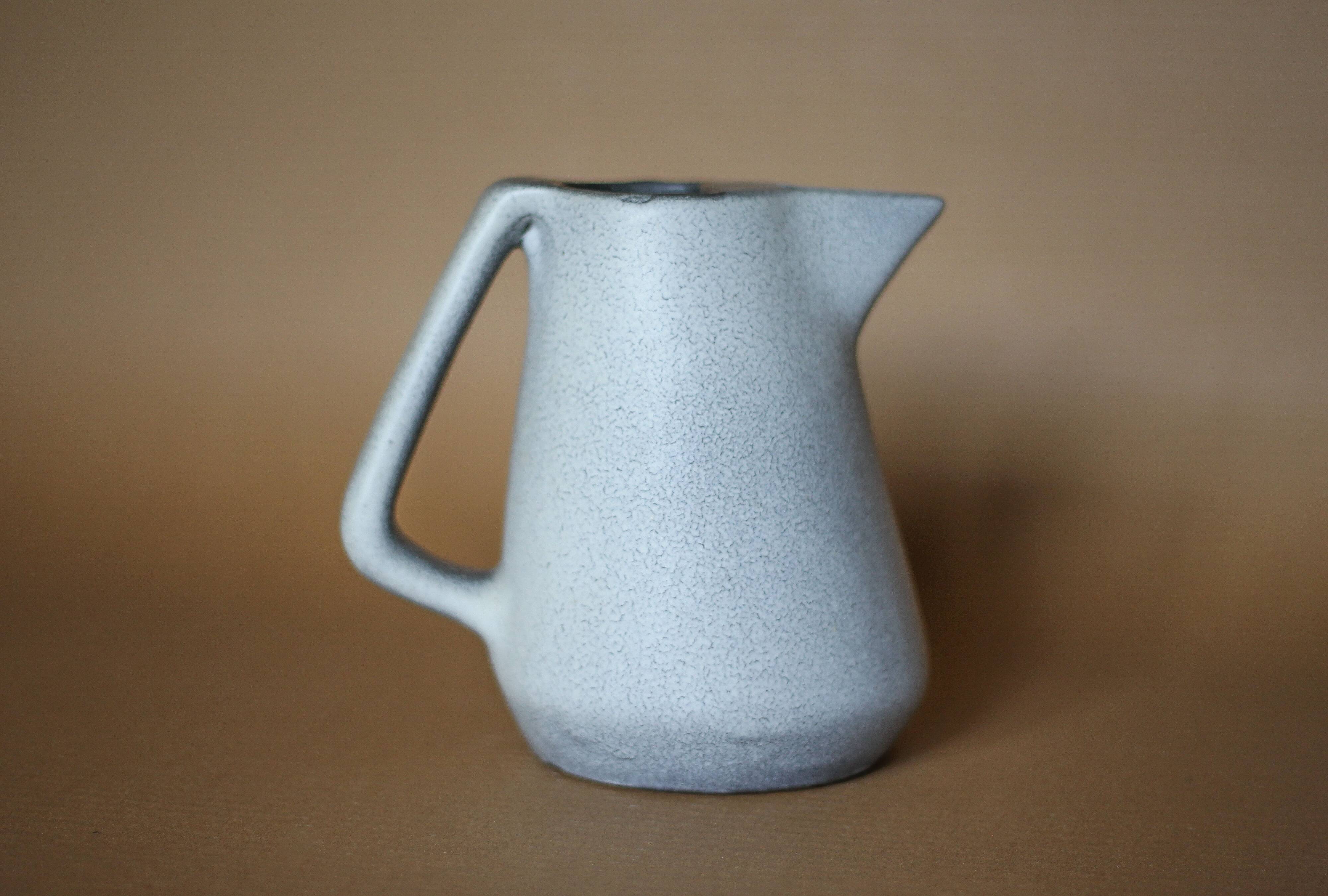 Pitcher Vallauris François Caleca, signed ceramic pitcher, ceramic carafe, modernist, 50's