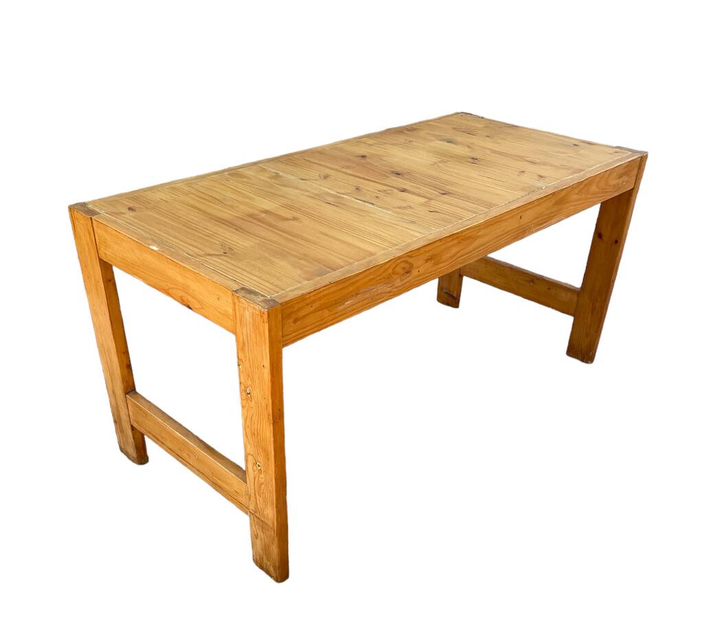 Charlotte Perriand dlg pine table from the 60s