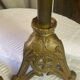 Pair of candlesticks in bronze and brass