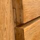 Commode  pieds compas bois brut 1950