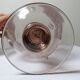 Vintage glass bubble photophore in pale amethyst, Biot style, 1970-1980.