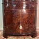 English mahogany corner cabinet