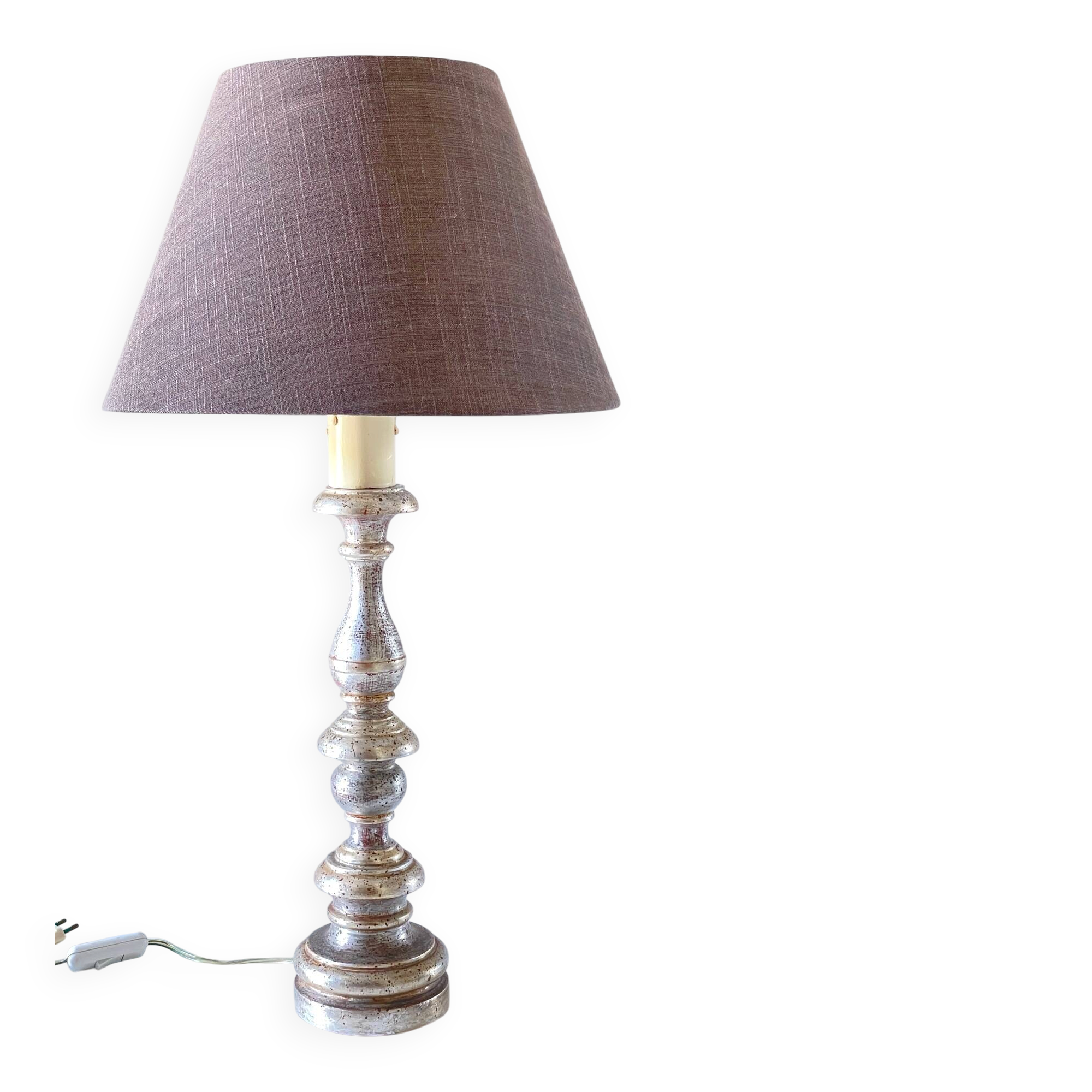 SILVER WOOD LAMP ACROPOLE Paris