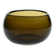 Small amber blown glass container by Claude Morin, Dieulefit circa 1970