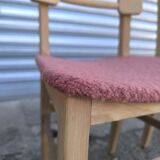 Set de 6 chaises en bois brut