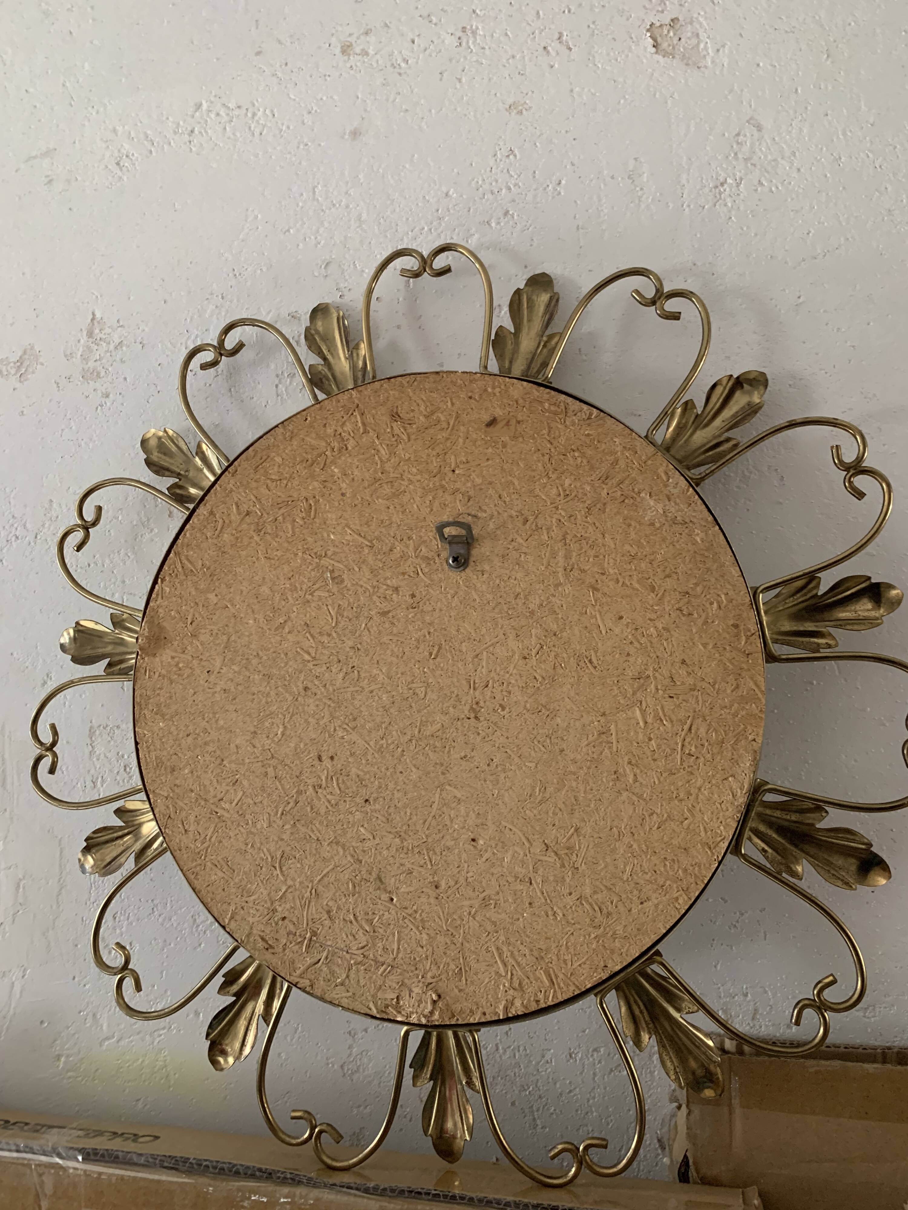 Round vintage witch mirror