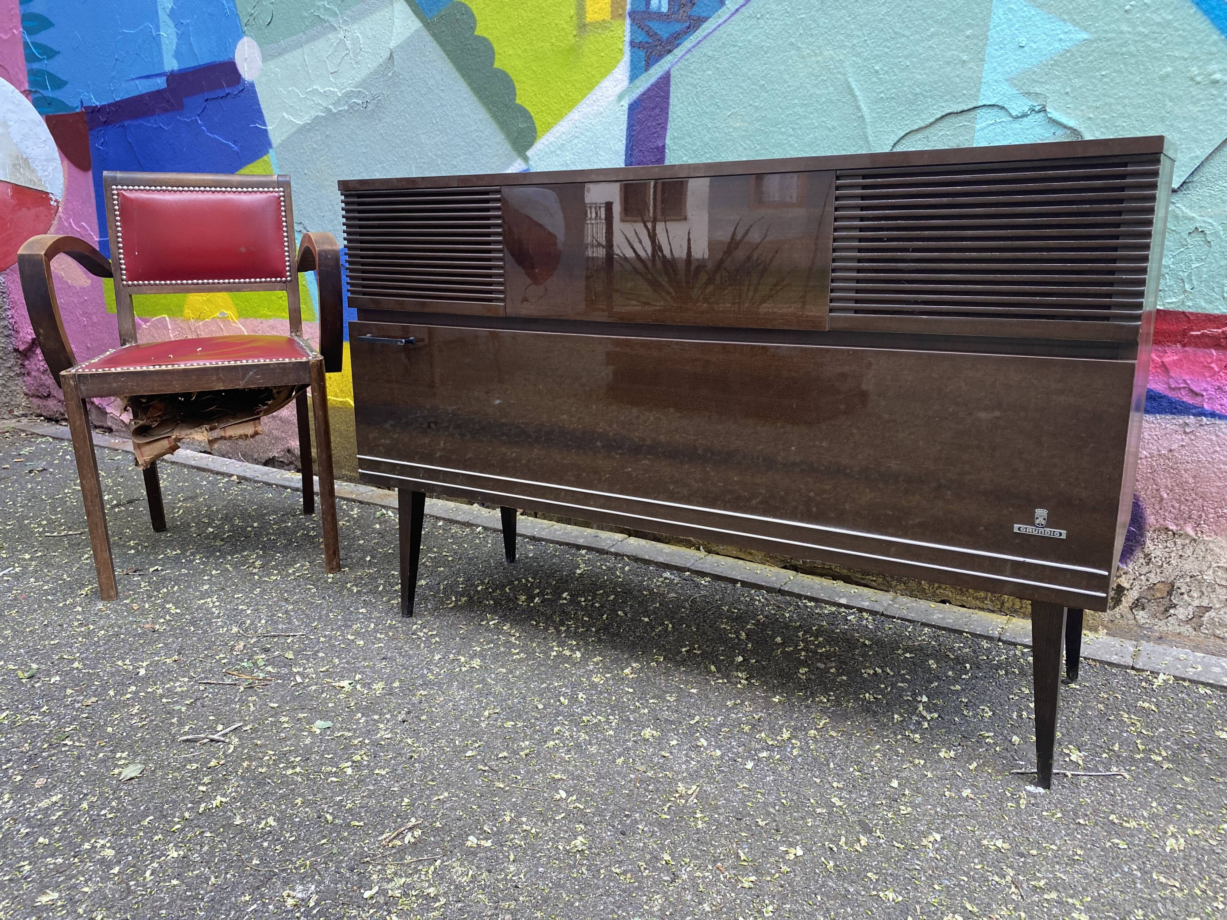 Enfilade Grundig hifi années 70