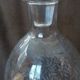 Carafe bottle with a stopper, engraved patterns, Baccarat, Golfe Juan