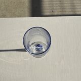 Set of 5 blue ball champagne flutes