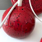 Vintage hanging lamp/cascade lamp in enamel, retro lamp, 70's