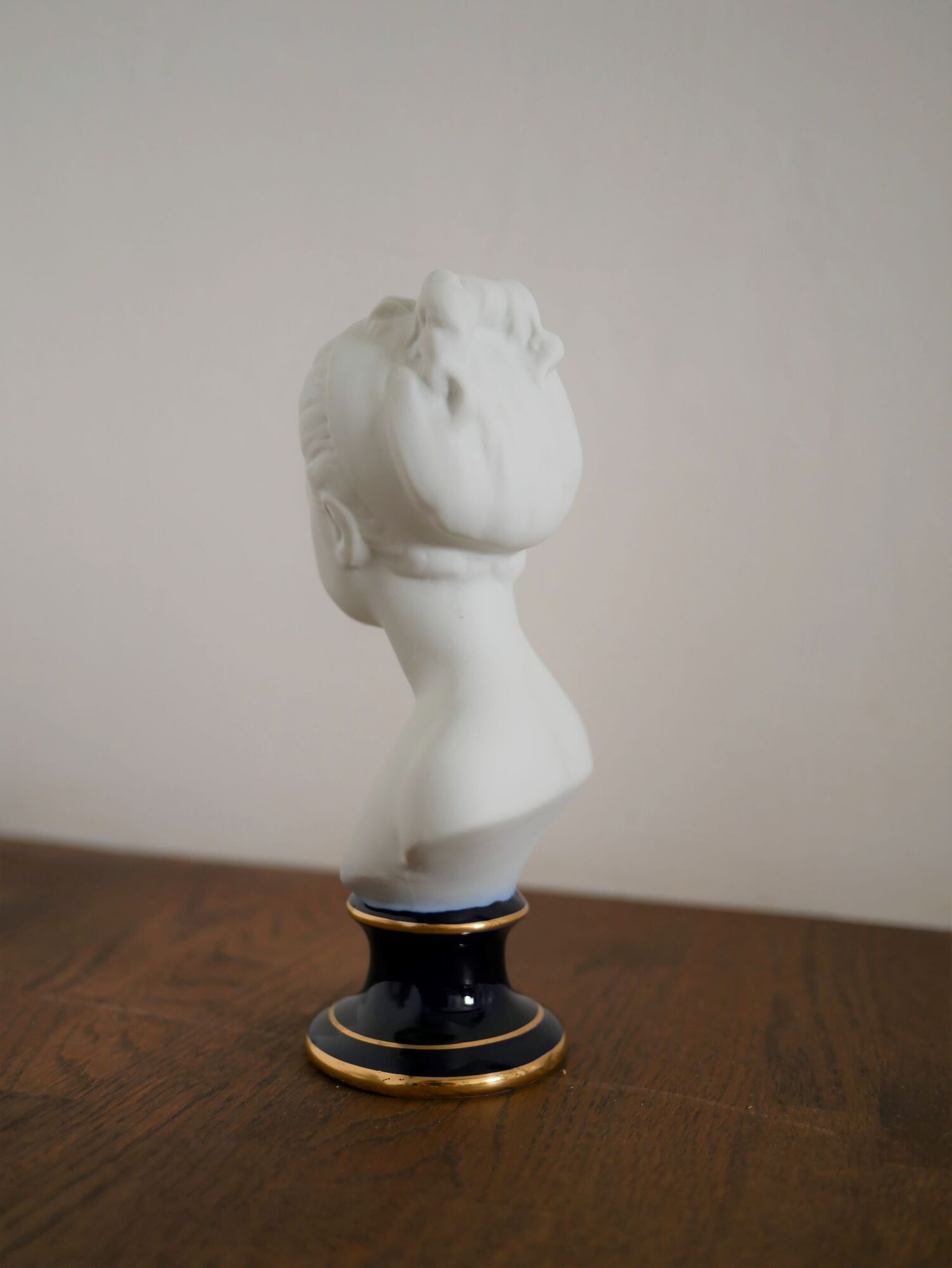 Limoges porcelain girl bust by C.Tharaud