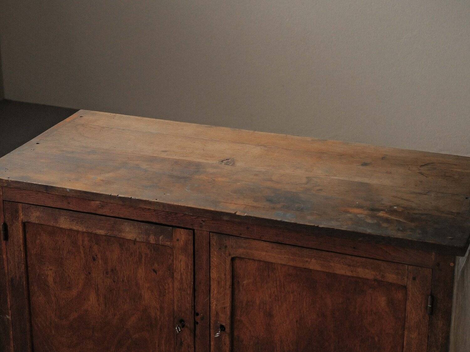 Oak craft furniture, France, circa 1950