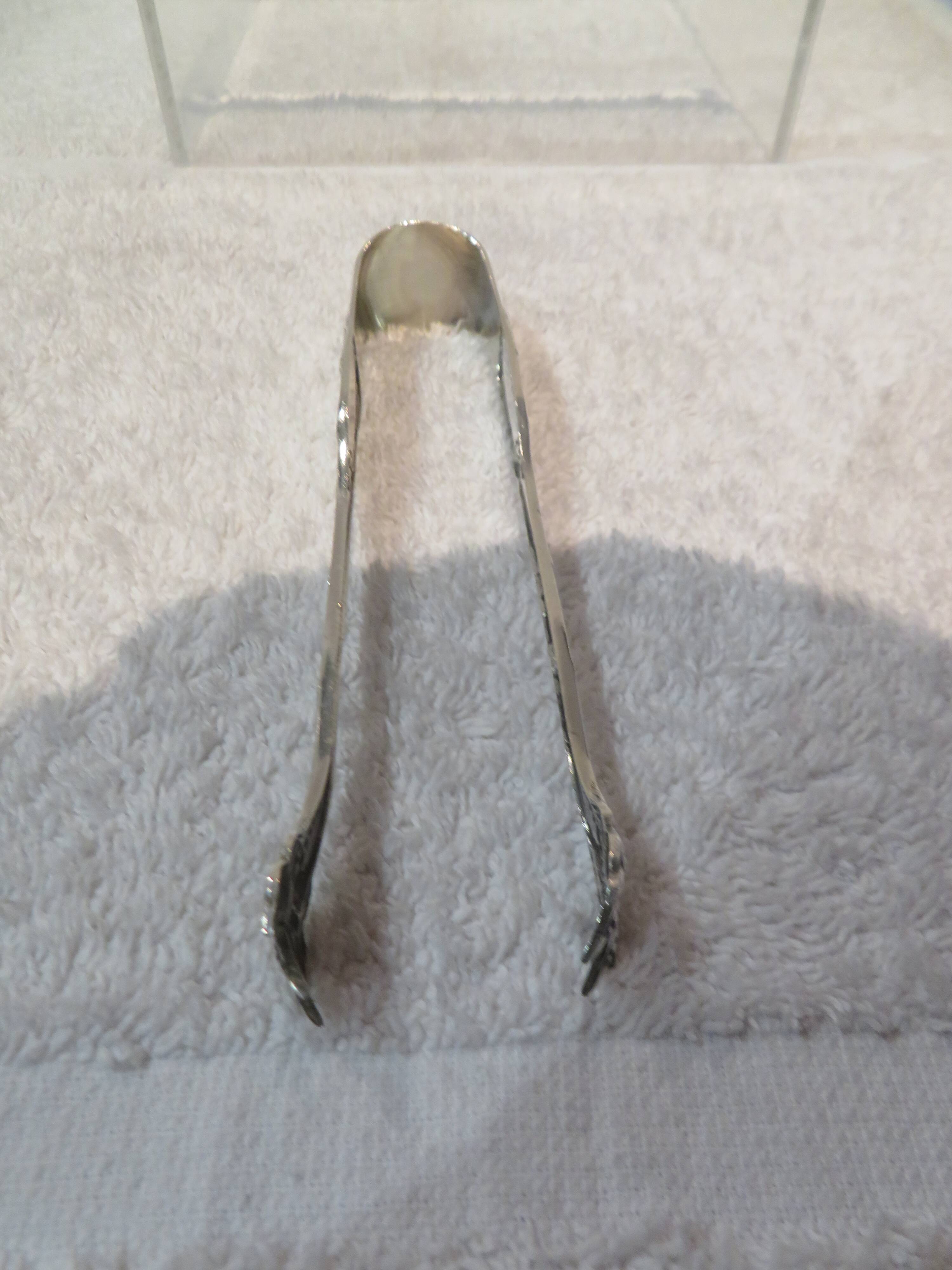 800 silver sugar tongs Minerva Louis XVI style goldsmith Pierre Bezon